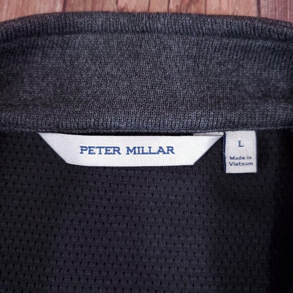 Peter Millar RiverCrest Golf Club Mens Size Large Crown Sweater Fleece Vest Gray - Picture 11 of 15